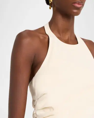 A.L.C. Sylvie Linen-Blend Halter Top | Thumbnail 5