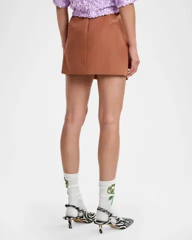 Essentiel Antwerp Joyous 3D Bow Mini Skirt | Thumbnail 3 Essentiel Antwerp Joyous 3D Bow Mini Skirt | Thumbnail 3