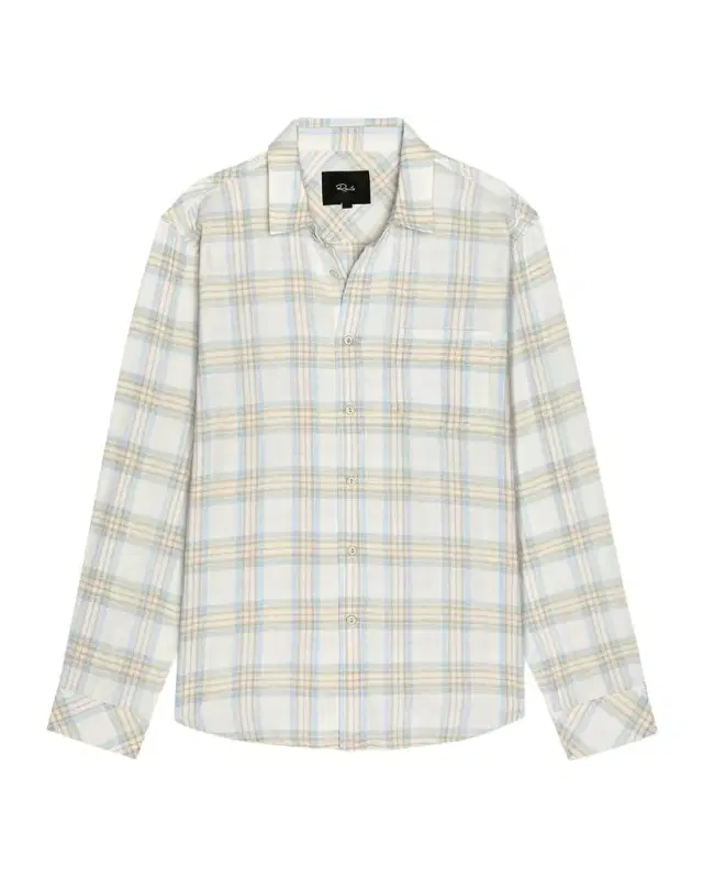 Men 's Long-Sleeve Wyatt Shirt in Conch Shore