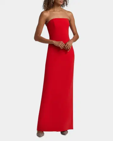 Amsale Strapless Stretch Jersey Gown | Thumbnail 2 Amsale Strapless Stretch Jersey Gown | Thumbnail 2