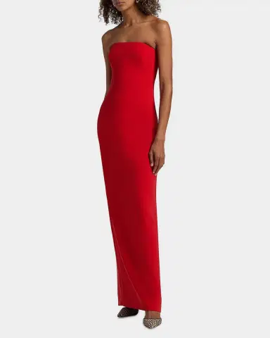 Amsale Strapless Stretch Jersey Gown | Thumbnail 7 Amsale Strapless Stretch Jersey Gown | Thumbnail 7