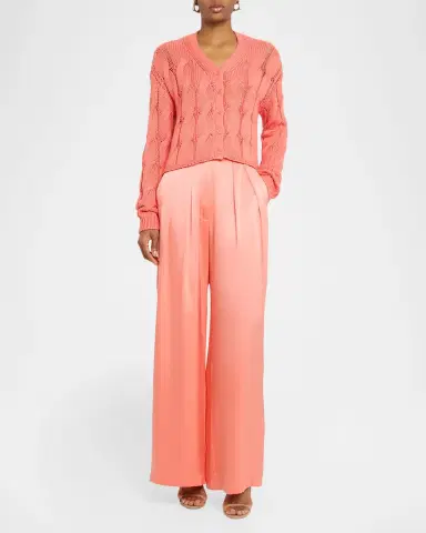Sablyn Jolie Cropped Cable-Knit Cashmere Cardigan | Thumbnail 2