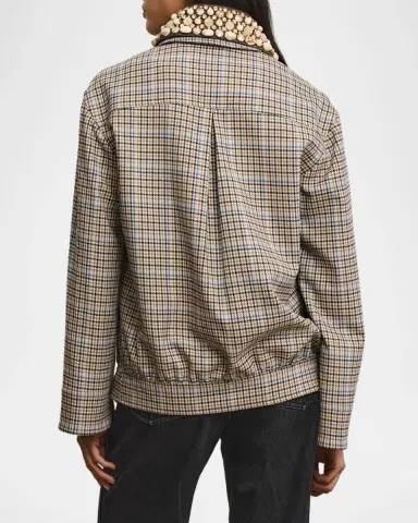 Veronica Beard Kasper Boxy Plaid-Print Jacket | Thumbnail 2 Veronica Beard Kasper Boxy Plaid-Print Jacket | Thumbnail 2