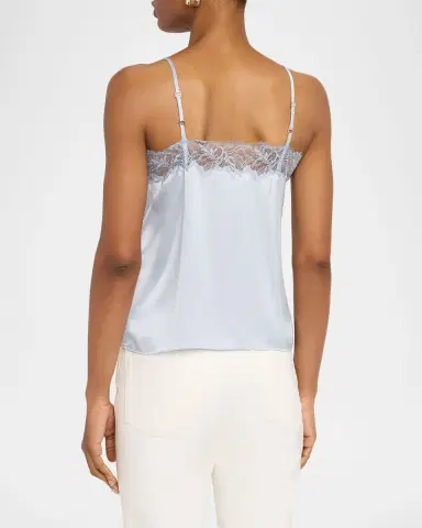 Sablyn Bobbi Lace-Trim Silk Cami | Thumbnail 3 Sablyn Bobbi Lace-Trim Silk Cami | Thumbnail 3