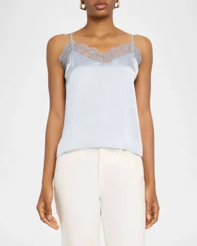 Sablyn Bobbi Lace-Trim Silk Cami | Thumbnail 4 Sablyn Bobbi Lace-Trim Silk Cami | Thumbnail 4