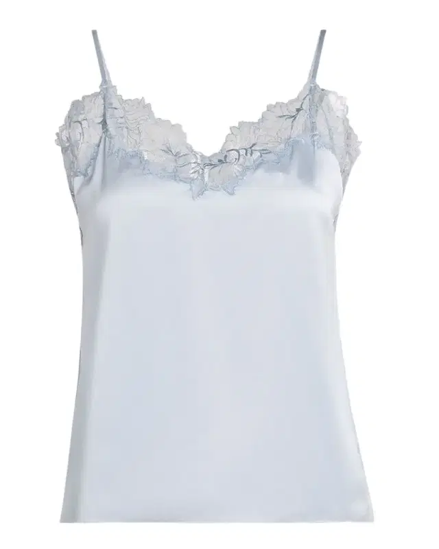 Bobbi Lace-Trim Silk Cami