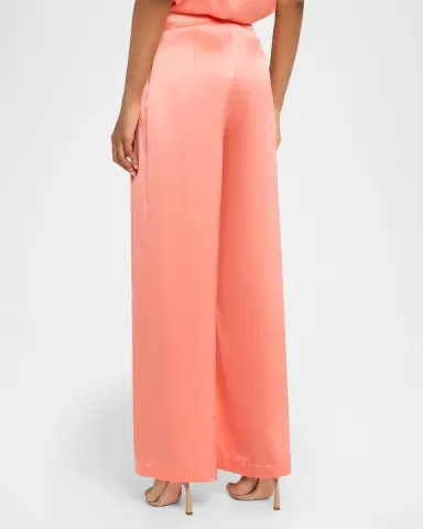 Sablyn Brooke Pleated Silk Trousers | Thumbnail 3 Sablyn Brooke Pleated Silk Trousers | Thumbnail 3
