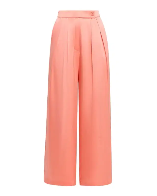 Brooke Pleated Silk Trousers