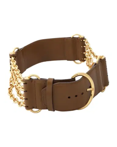 Chloe Chloé Chain And Leather Wide Camera Belt | Thumbnail 1 Chloe Chloé Chain And Leather Wide Camera Belt | Thumbnail 1