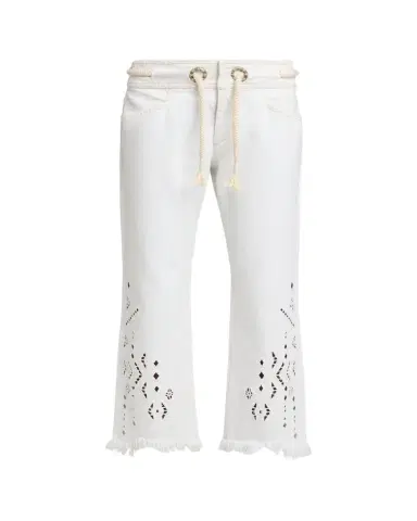 Isabel Marant Alison Embroidered Crop Jeans | Thumbnail 1 Isabel Marant Alison Embroidered Crop Jeans | Thumbnail 1