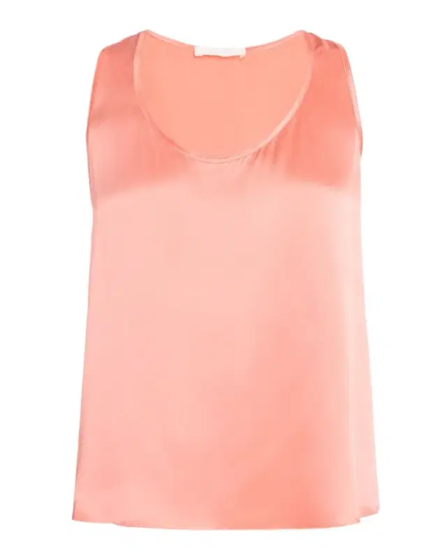 Claudia Silk Scoop-Neck Tank Top
