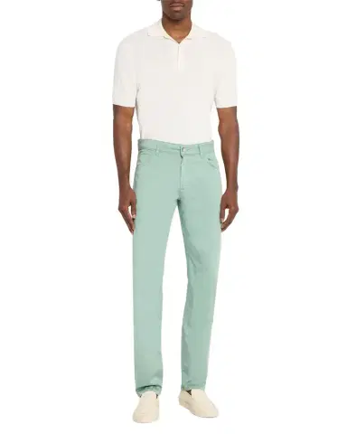 Stefano Ricci Men's Slim Cotton-Stretch Five-Pocket Pants | Thumbnail 1