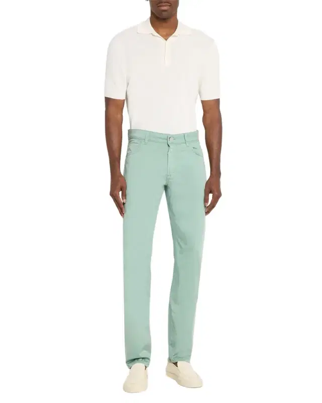 Men 's Slim Cotton-Stretch Five-Pocket Pants