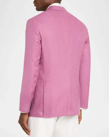 Stefano Ricci Men's Solid Textured Single-Breasted Sport Coat | Thumbnail 3 Stefano Ricci Men's Solid Textured Single-Breasted Sport Coat | Thumbnail 3
