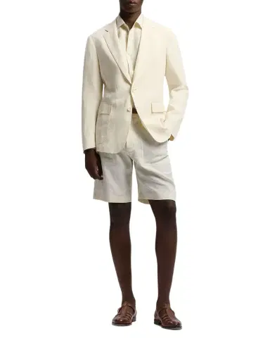 Ralph Lauren Purple Label Men 's Linen Windowpane Single-Breasted Sport Coat | Thumbnail 1