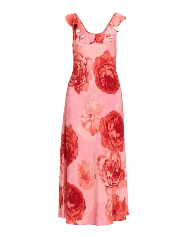 Scarlett Sleeveless Floral-Print Midi Dress