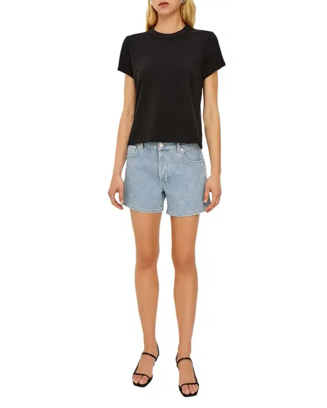 Mesa Lattice Denim Shorts