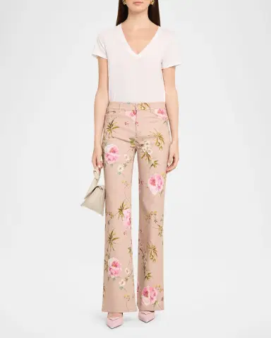 Kobi Halperin Leigh Floral-Print Straight-Leg Pants | Thumbnail 2 Kobi Halperin Leigh Floral-Print Straight-Leg Pants | Thumbnail 2