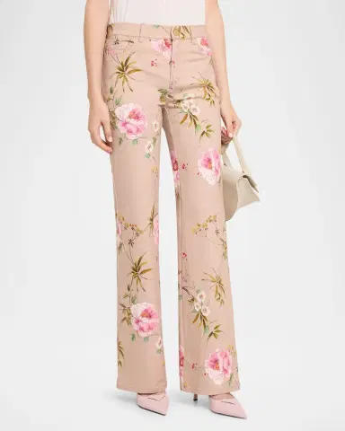 Kobi Halperin Leigh Floral-Print Straight-Leg Pants | Thumbnail 4 Kobi Halperin Leigh Floral-Print Straight-Leg Pants | Thumbnail 4