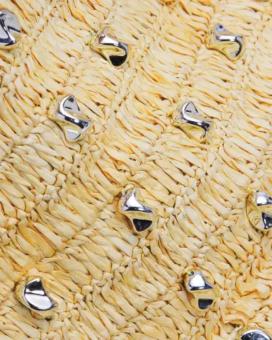 BTB Los Angeles Galia Studded Raffia Tote Bag | Thumbnail 5 BTB Los Angeles Galia Studded Raffia Tote Bag | Thumbnail 5