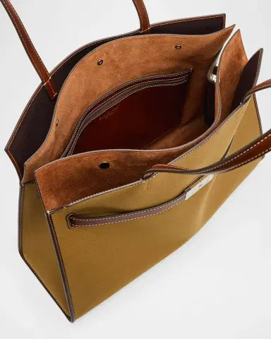 Tory Burch Lee Radziwill Canvas Tote Bag | Thumbnail 4 Tory Burch Lee Radziwill Canvas Tote Bag | Thumbnail 4