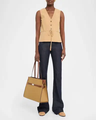 Tory Burch Lee Radziwill Canvas Tote Bag | Thumbnail 5 Tory Burch Lee Radziwill Canvas Tote Bag | Thumbnail 5