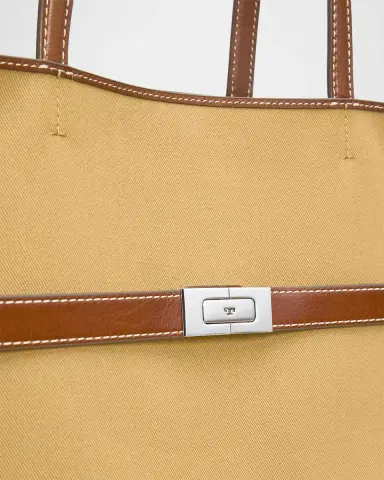 Tory Burch Lee Radziwill Canvas Tote Bag | Thumbnail 6 Tory Burch Lee Radziwill Canvas Tote Bag | Thumbnail 6
