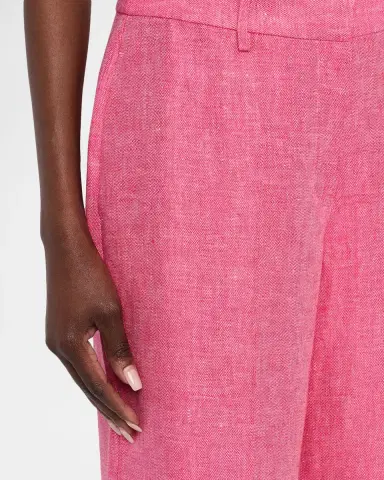 Elie Tahari The Kenna Wide-Leg Linen Trousers | Thumbnail 5 Elie Tahari The Kenna Wide-Leg Linen Trousers | Thumbnail 5