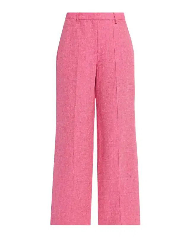 Elie Tahari The Kenna Wide-Leg Linen Trousers