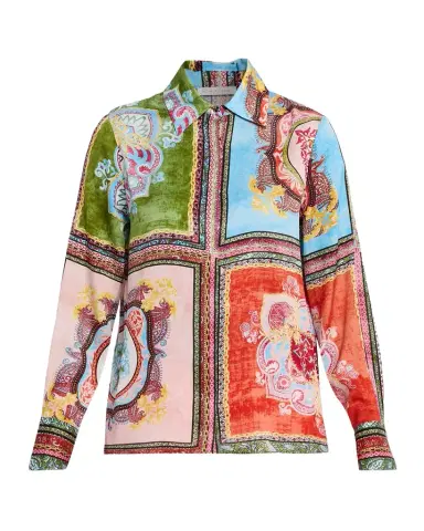 Elie Tahari Johanna Kaleidoscope-Print Shirt | Thumbnail 1 Elie Tahari Johanna Kaleidoscope-Print Shirt | Thumbnail 1