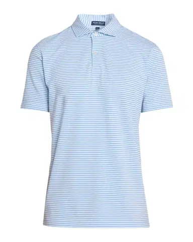 Peter Millar Men's Crown Crafted Albatross Stripe Pique Polo Shirt | Thumbnail 1
