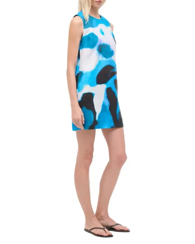 Brea Blue Haze Linen Shift Dress