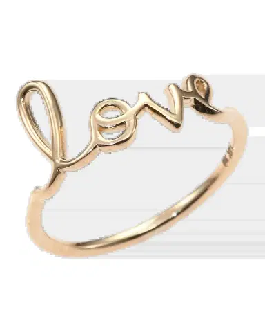 Sydney Evan 14K Gold Love Ring, Size 7 | Thumbnail 2