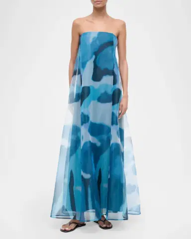 STAUD Allyson Strapless Maxi Dress | Thumbnail 2 STAUD Allyson Strapless Maxi Dress | Thumbnail 2