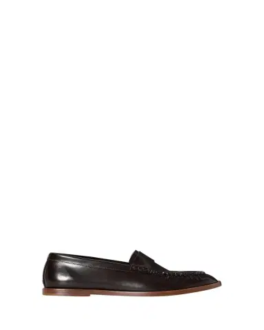 THE ROW Calfskin Leather Loafers | Thumbnail 1