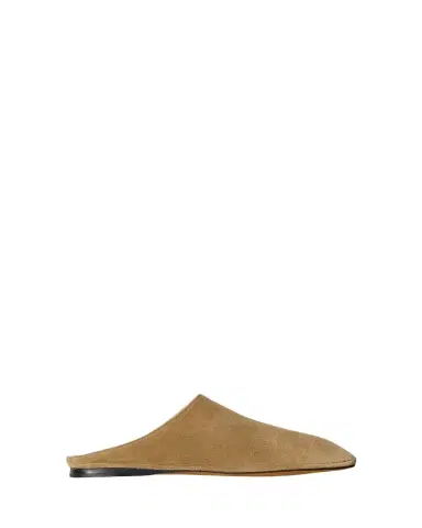The Row Piper Suede Square-Toe Mules | Thumbnail 1 The Row Piper Suede Square-Toe Mules | Thumbnail 1