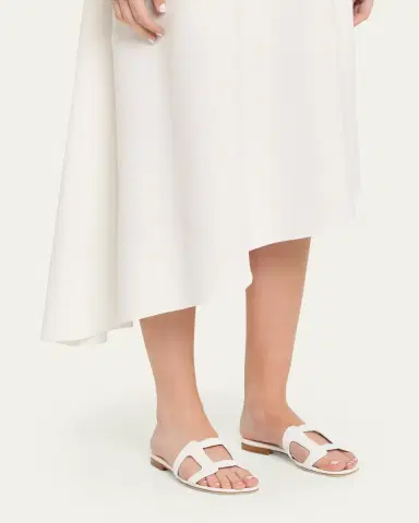 Manolo Blahnik Grellanu Leather Flat Slide Sandals | Thumbnail 2 Manolo Blahnik Grellanu Leather Flat Slide Sandals | Thumbnail 2