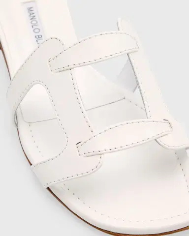 Manolo Blahnik Grellanu Leather Flat Slide Sandals | Thumbnail 9 Manolo Blahnik Grellanu Leather Flat Slide Sandals | Thumbnail 9