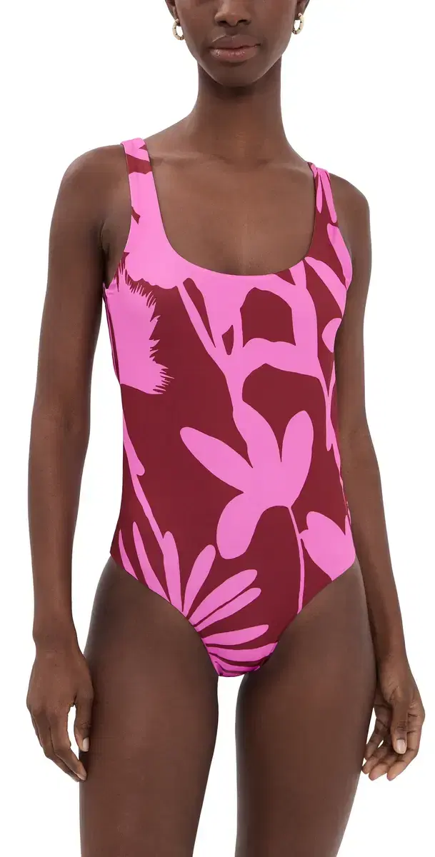 Aurora One Piece Red Wine Pink Delight