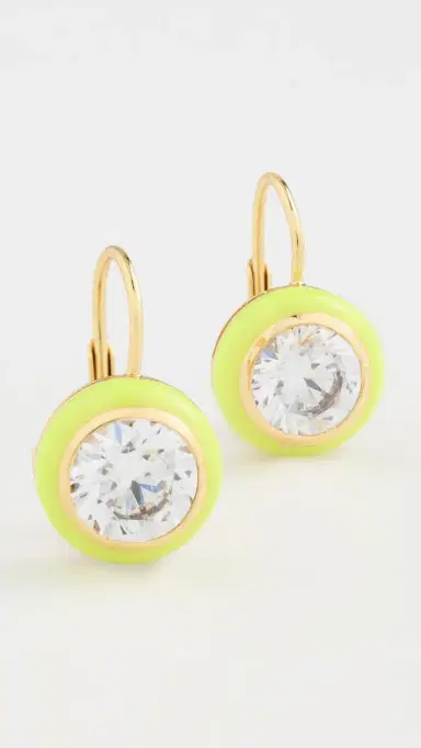 HART Enamel Bezel Drop Earrings | Thumbnail 2