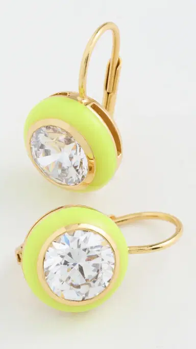 HART Enamel Bezel Drop Earrings | Thumbnail 4