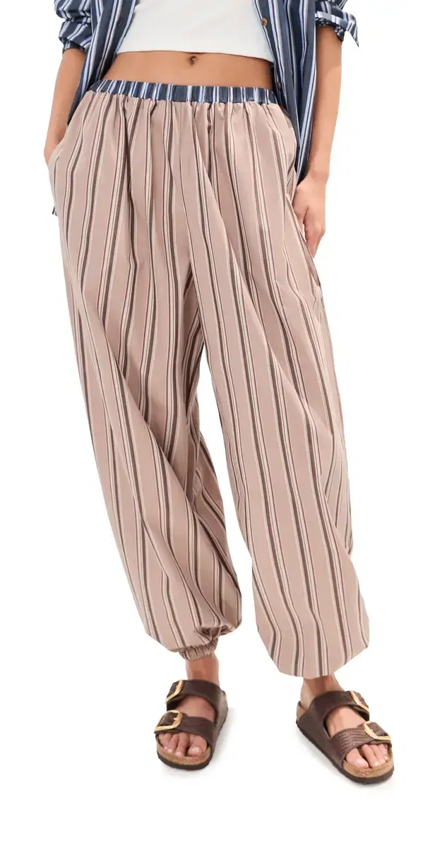 LE BOP Adeline Balloon Pants Khaki tripe