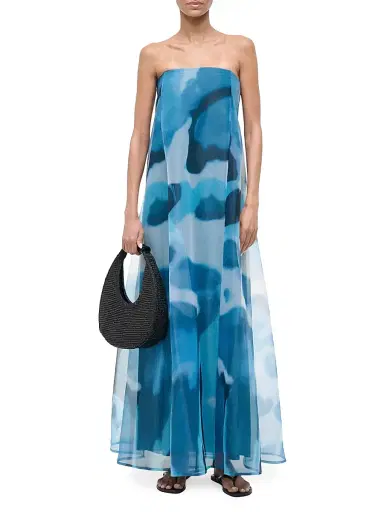 Staud Women's Allyson Printed Strapless Maxi Dress | Thumbnail 2 Staud Women's Allyson Printed Strapless Maxi Dress | Thumbnail 2