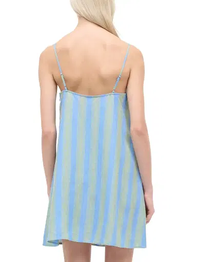Staud Women's Laura Striped Linen Minidress | Thumbnail 4 Staud Women's Laura Striped Linen Minidress | Thumbnail 4