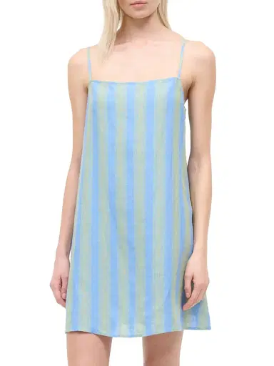 Staud Women's Laura Striped Linen Minidress | Thumbnail 5 Staud Women's Laura Striped Linen Minidress | Thumbnail 5