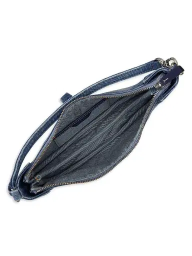 Polo Ralph Lauren Women's Small Denim Shoulder Bag | Thumbnail 2 Polo Ralph Lauren Women's Small Denim Shoulder Bag | Thumbnail 2