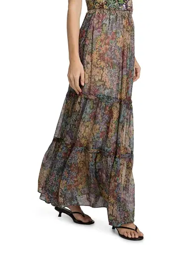 Kobi Halperin Women's Clea Floral Tiered Maxi Skirt - Size XL | Thumbnail 4 Kobi Halperin Women's Clea Floral Tiered Maxi Skirt - Size XL | Thumbnail 4