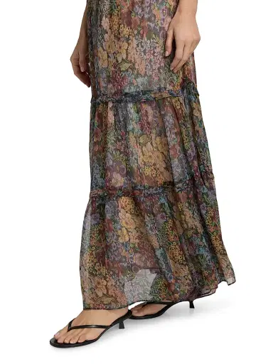 Kobi Halperin Women's Clea Floral Tiered Maxi Skirt - Size XL | Thumbnail 6 Kobi Halperin Women's Clea Floral Tiered Maxi Skirt - Size XL | Thumbnail 6