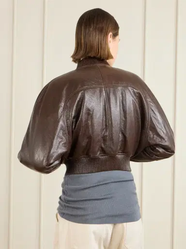 Phoebe Philo Leather bomber jacket | Thumbnail 4