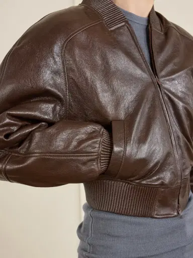 Phoebe Philo Leather bomber jacket | Thumbnail 5